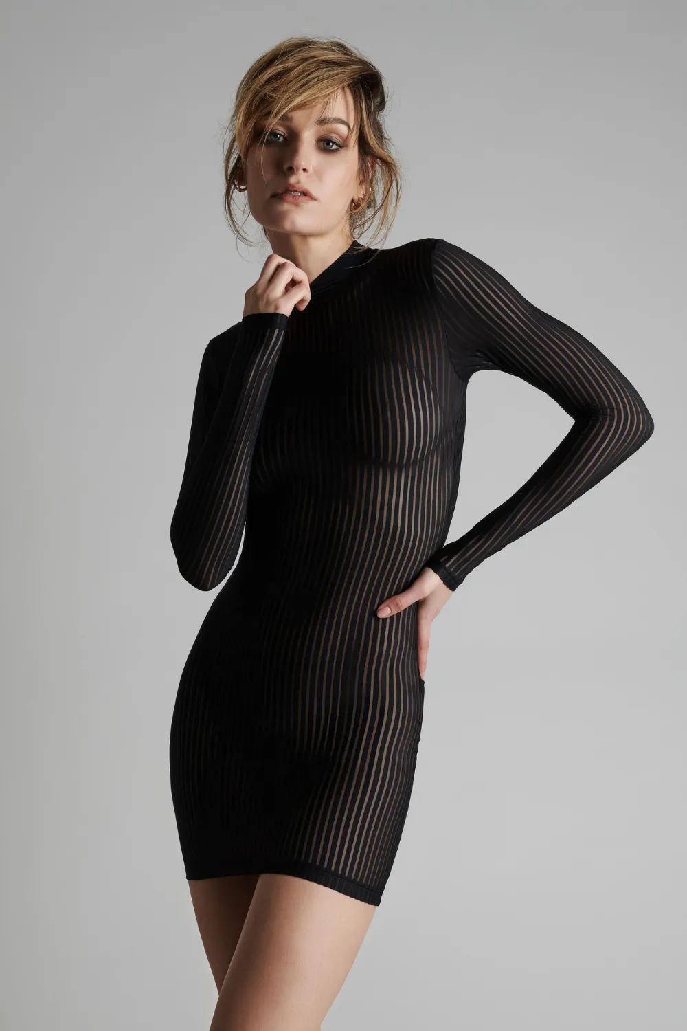 Bande  Part Long Sleeve Mini Dress