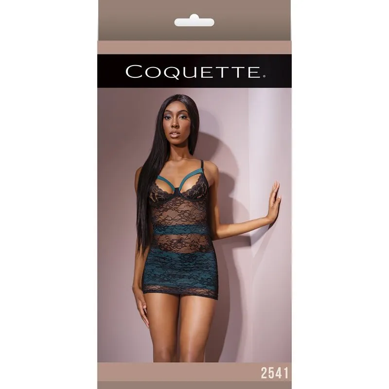 Chemise Teal/Black M