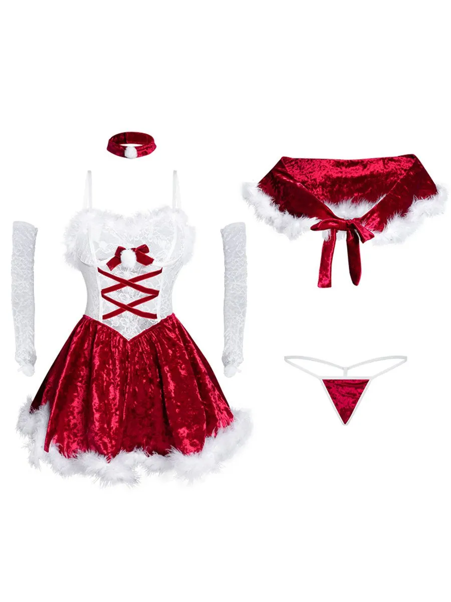 Furry Christmas Party Dress