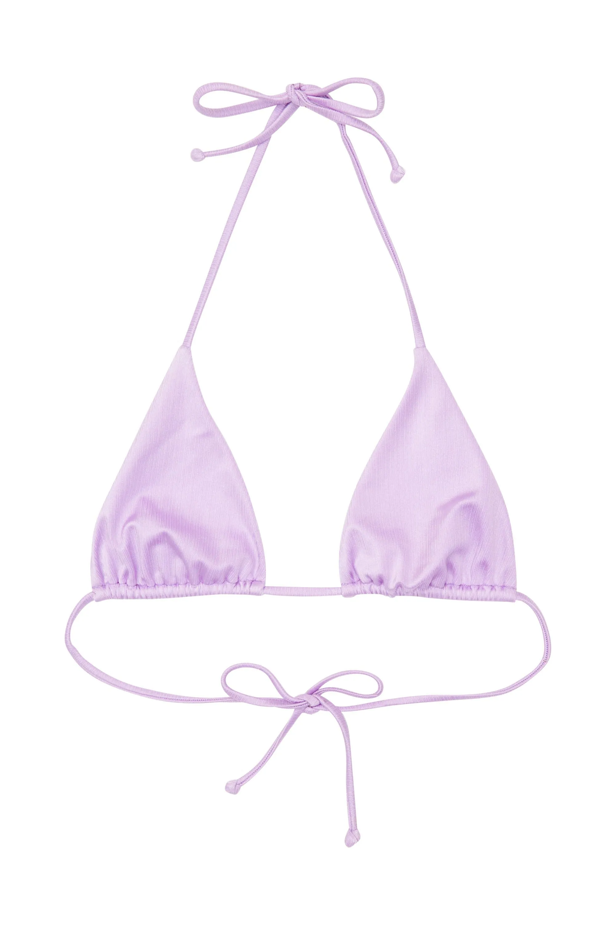 High shine triangle top lilac