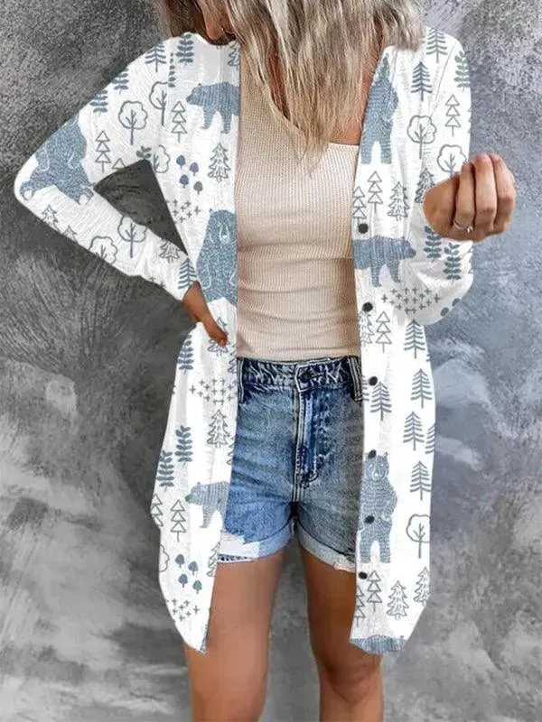 It's Christmas Themed Women Cardigan Sweater