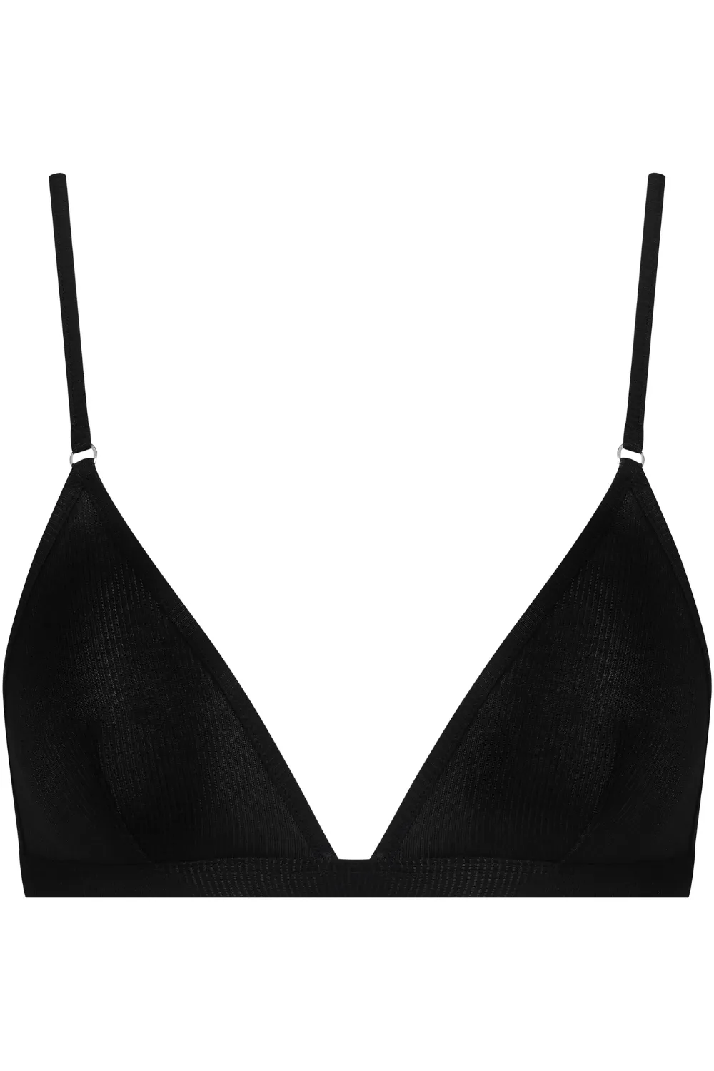 La Femme Amazone Triangle Bra Black