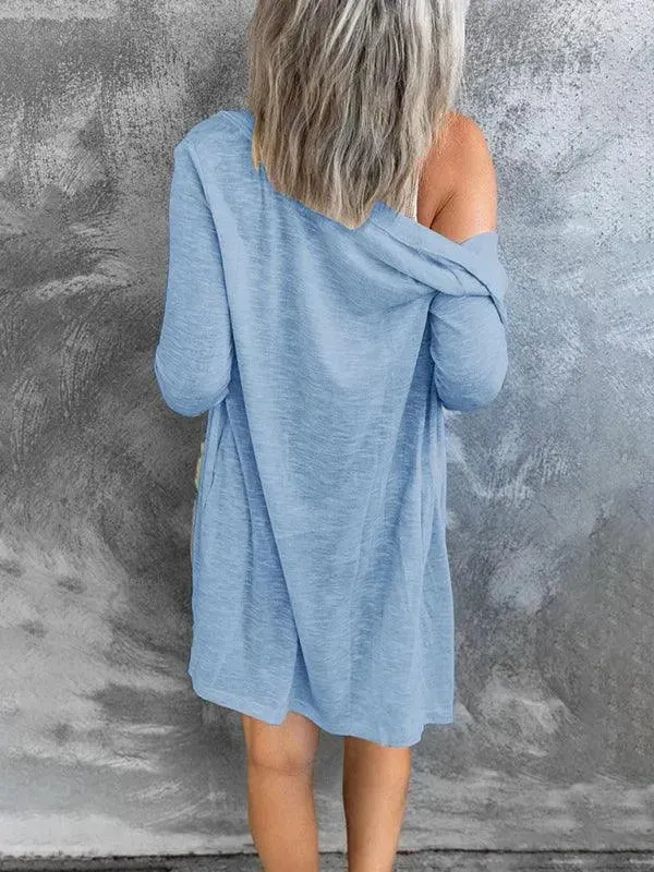 Long Button Women Cardigan Sweater