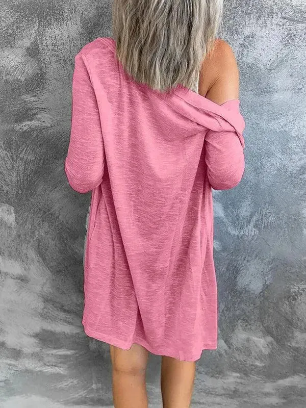 Long Button Women Cardigan Sweater