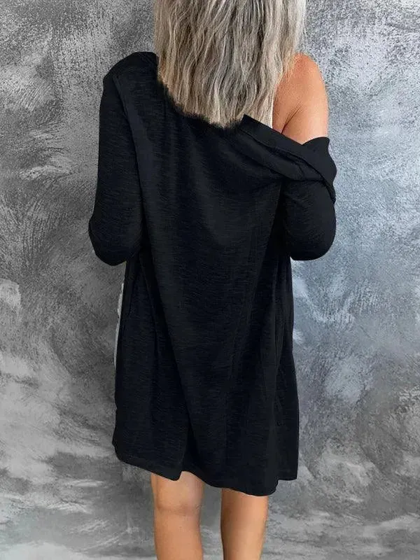 Long Button Women Cardigan Sweater