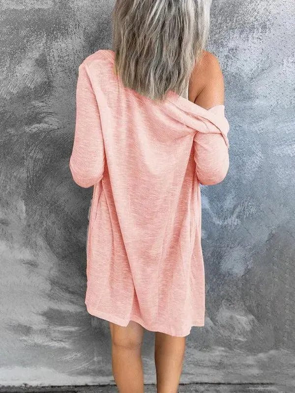 Long Button Women Cardigan Sweater