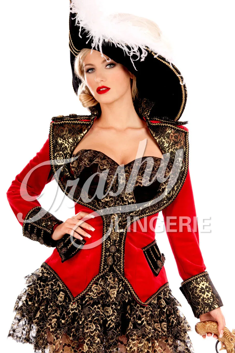Long Velvet Pirate Coat