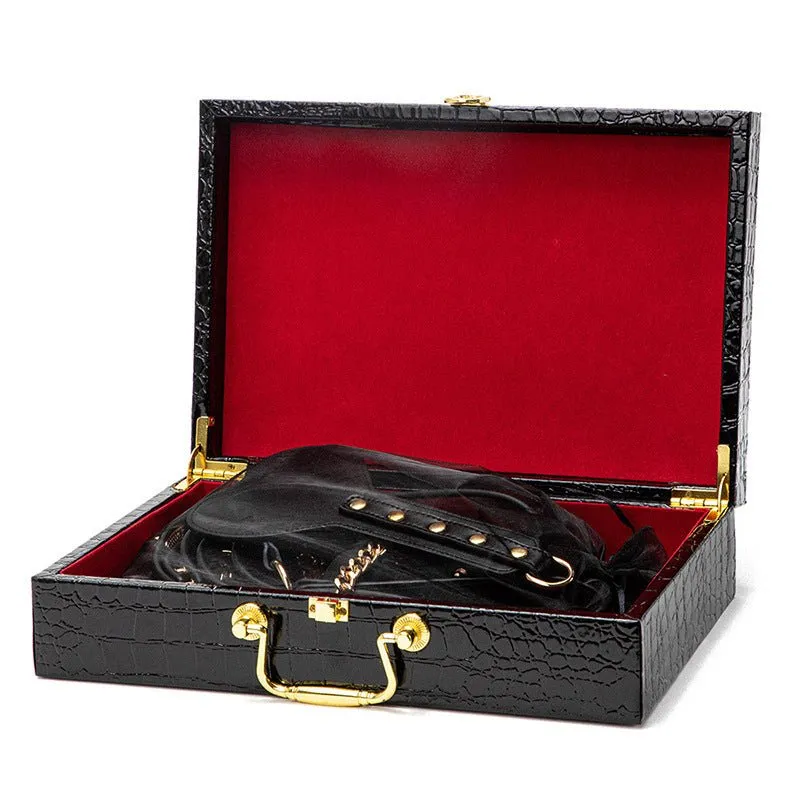 Luxury Black & Gold BDSM Fantasy Kit  9 -Piece Set
