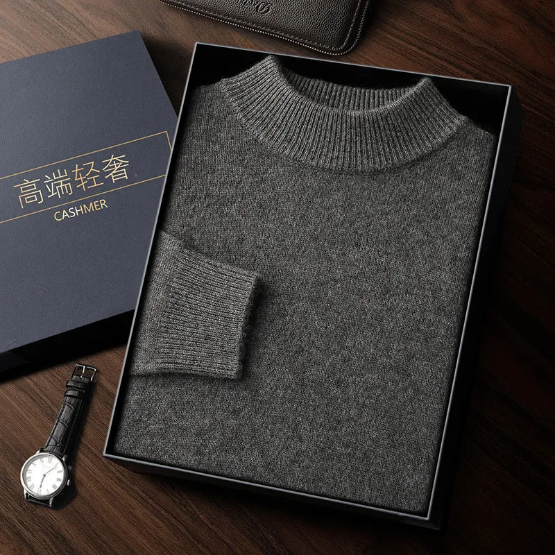 Men's Double-strand Thickened Cashmere Sweater