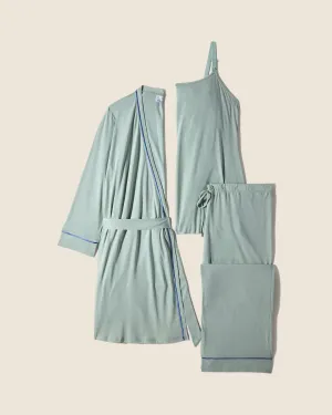 Nursing 3 Piece Pajama Set With Robe