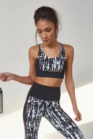 Paint Splatter Strappy Back Bra