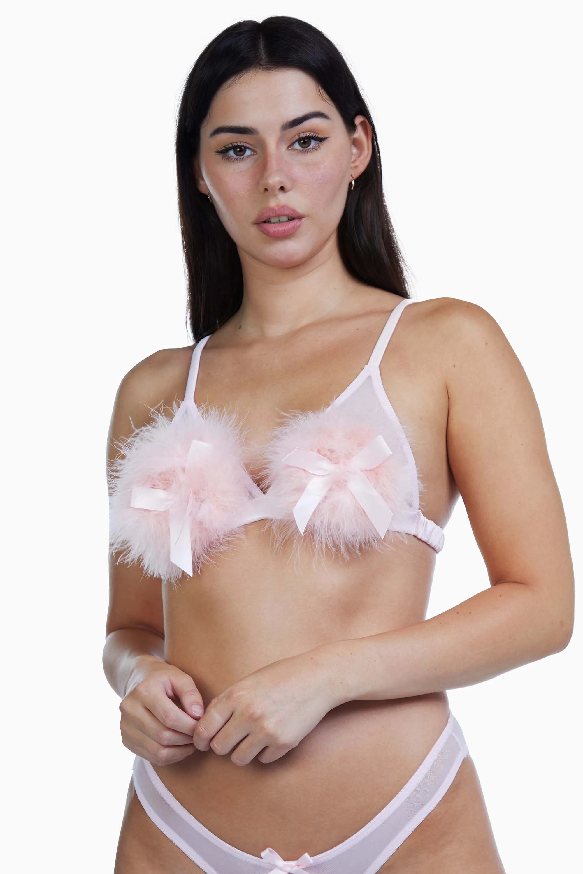 Powder Puff Triangle Pink