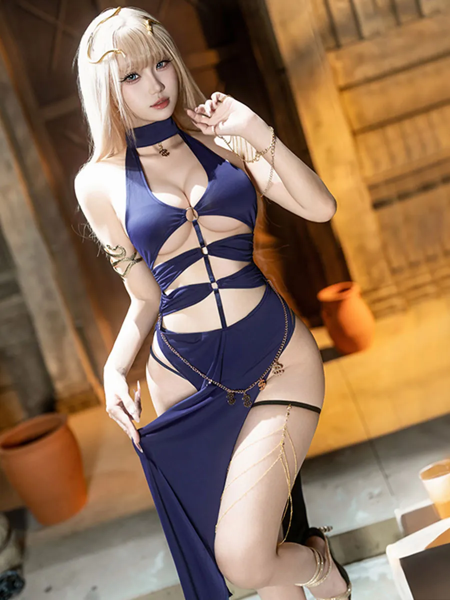 Sexy Queen Cutout Slit Dress