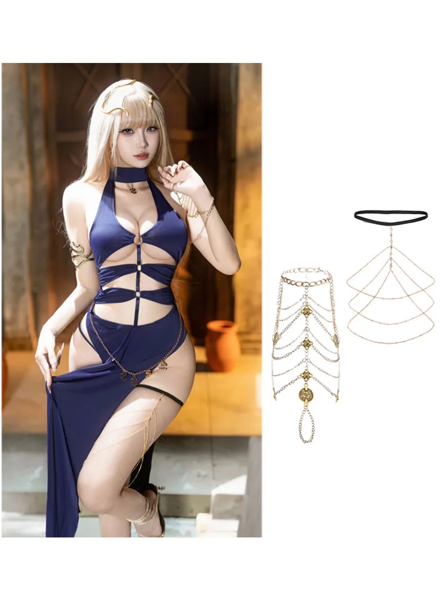 Sexy Queen Cutout Slit Dress