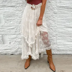 Spring New Irregular Hem Mesh Long Dress Women