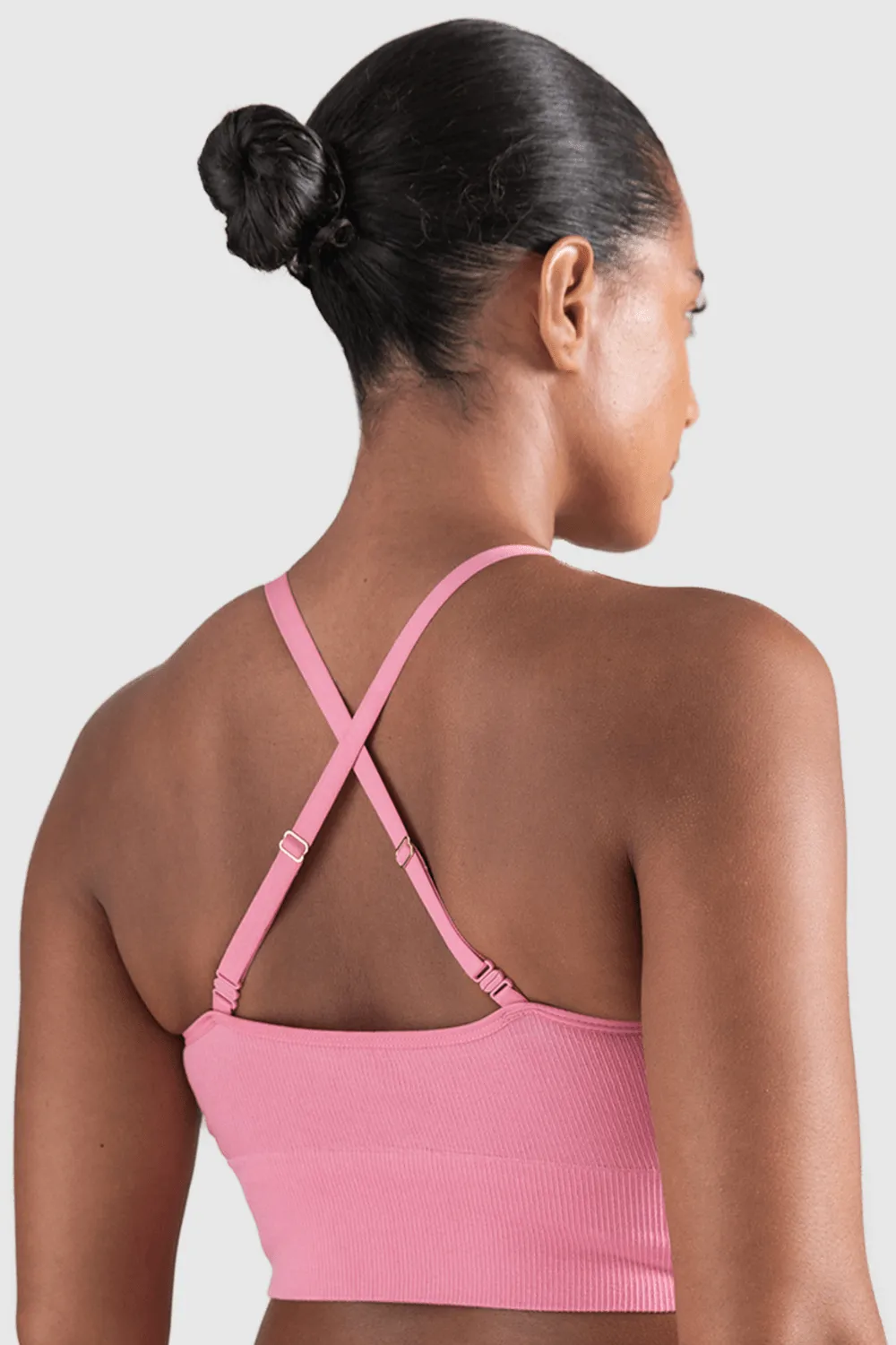 Tencel Seamless Bralette in Rose Pink. Size XS (UK 6-8)