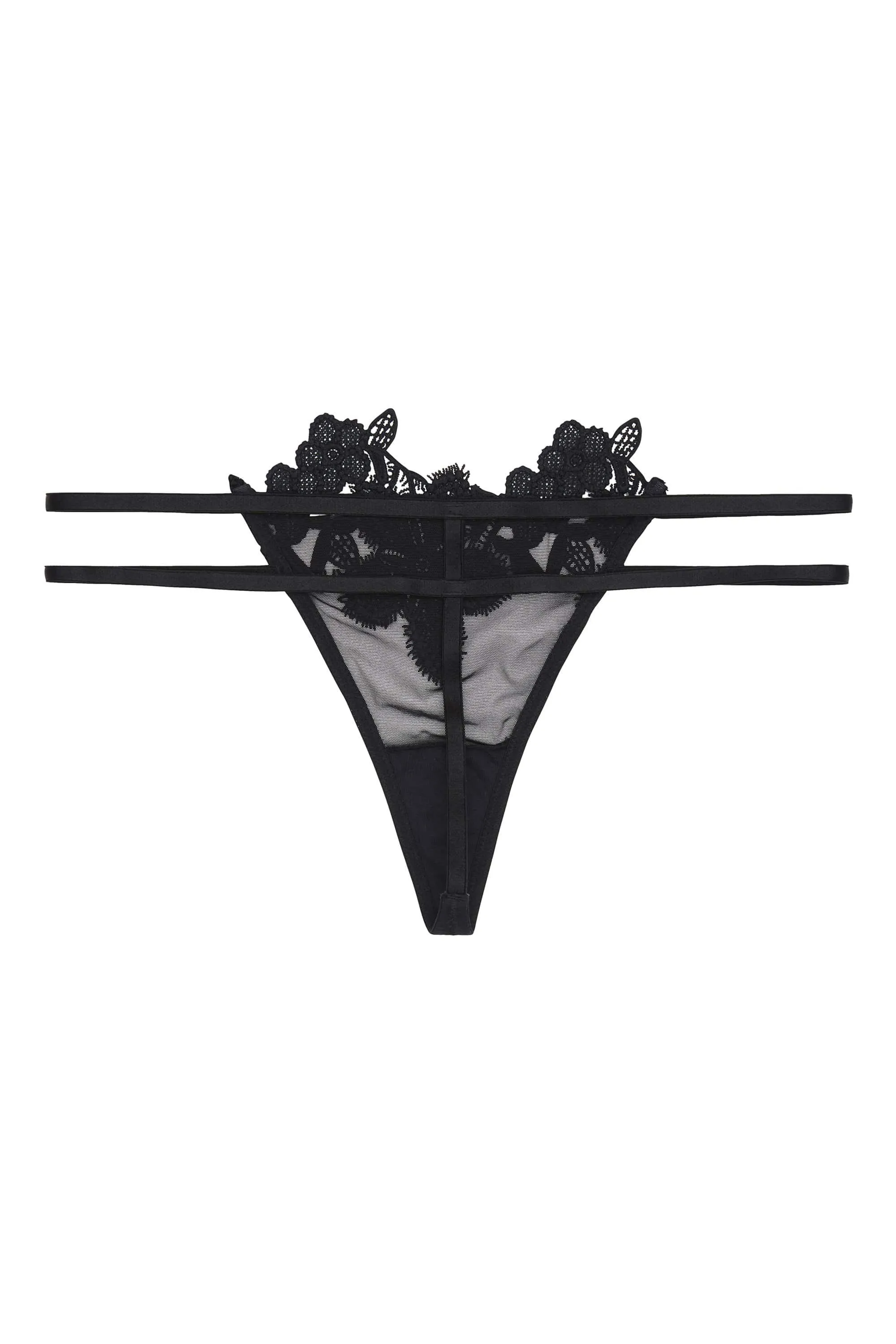 WW x Charlotte McKinney Alyssa Floral Applique Thong
