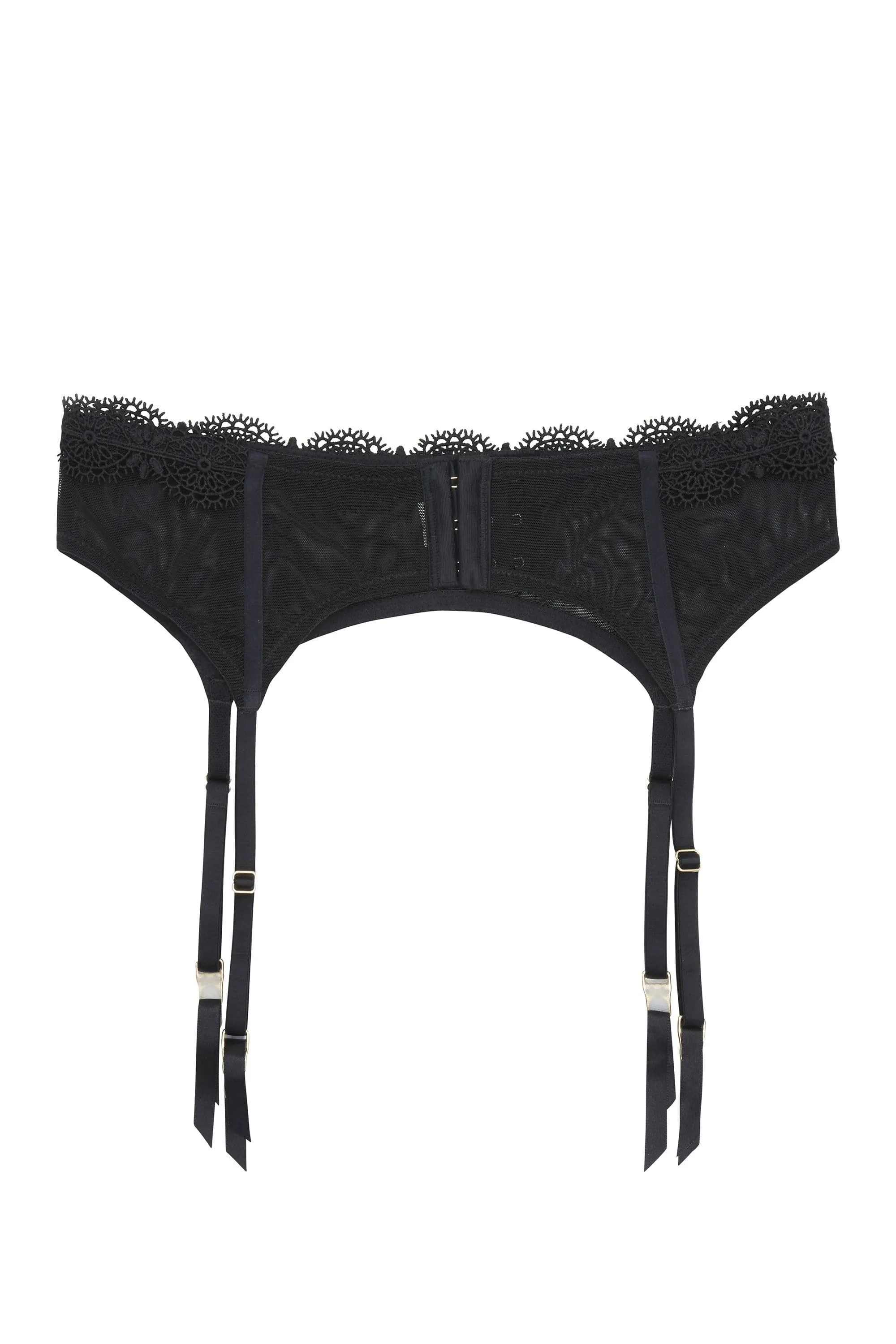 WW x Charlotte McKinney Astrid Mesh suspender belt